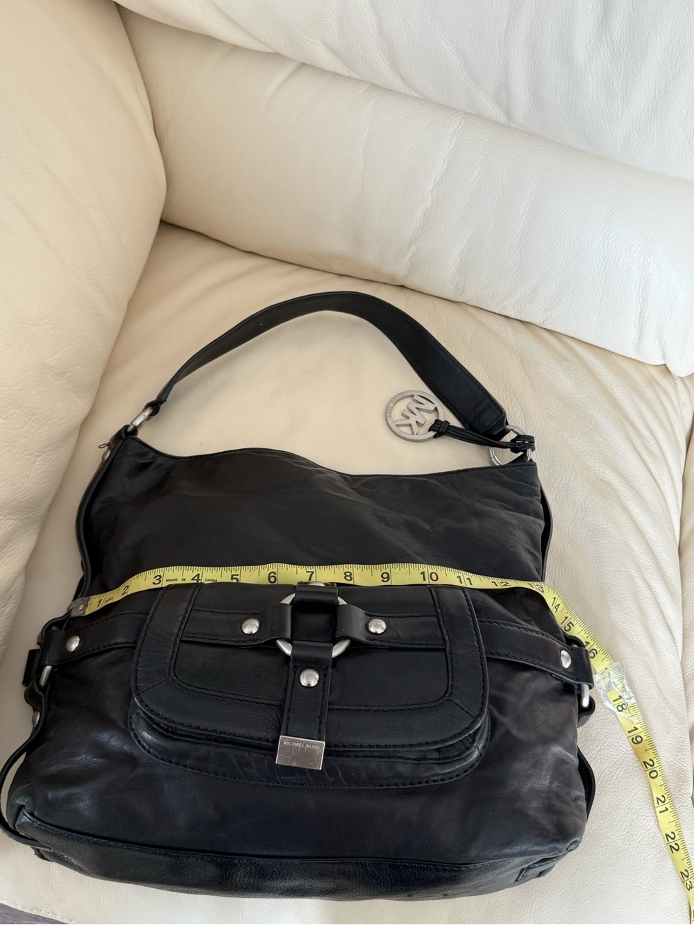 Michael Kors Black Leather Shoulder Bag - Picture 15 of 15